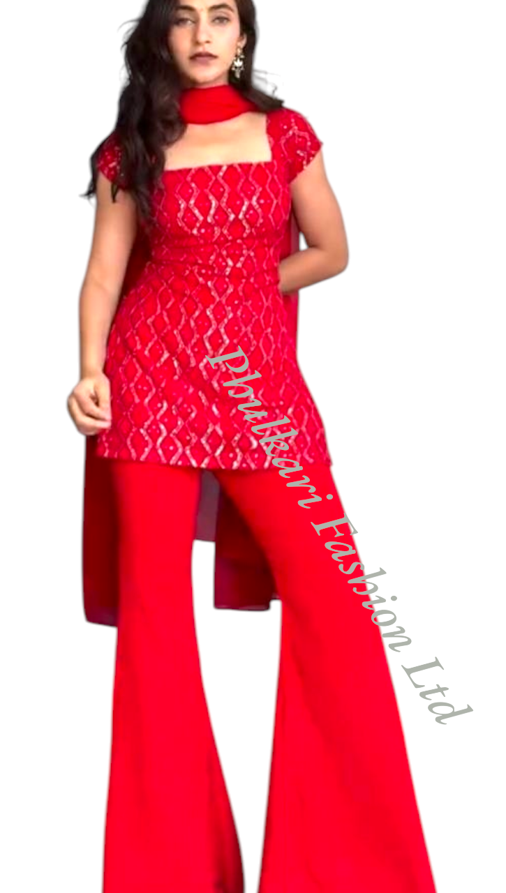 Modern Salwar kameez  with embroidery.