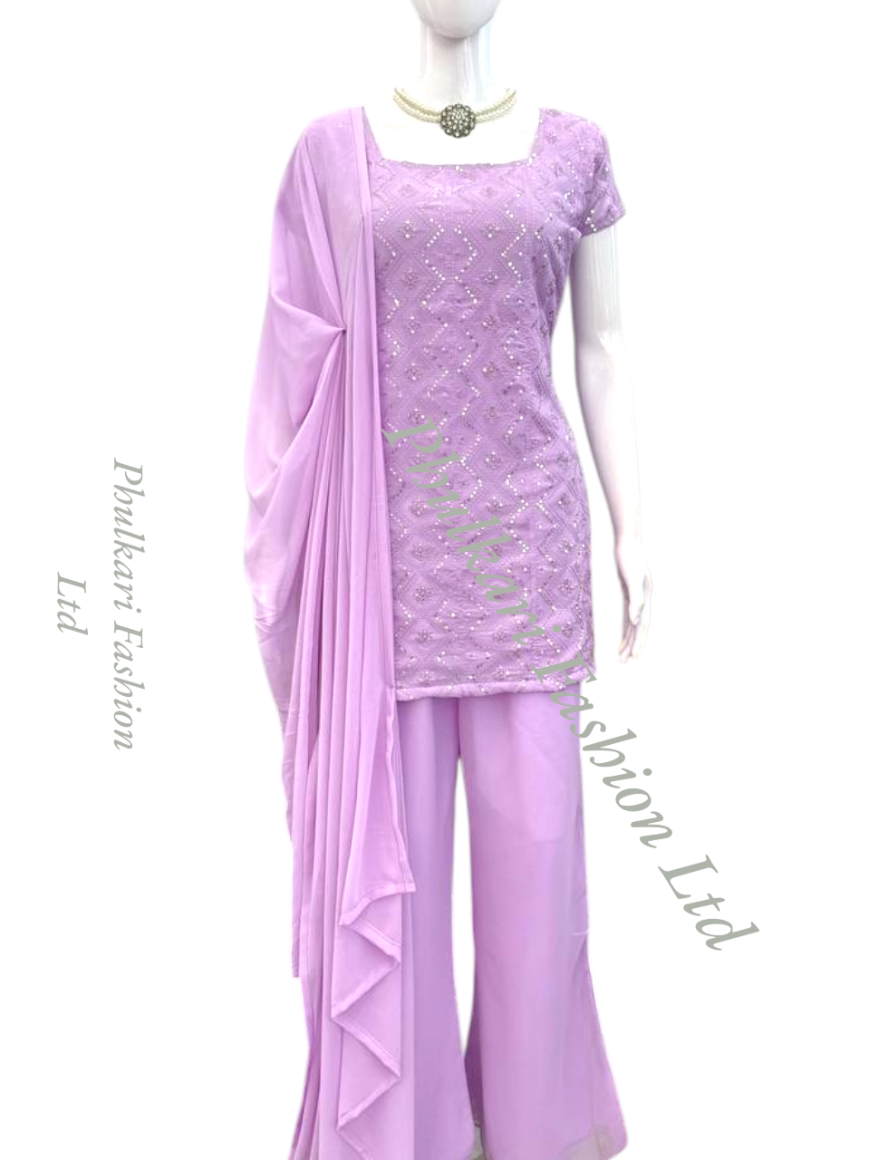 Modern Salwar kameez  with embroidery.