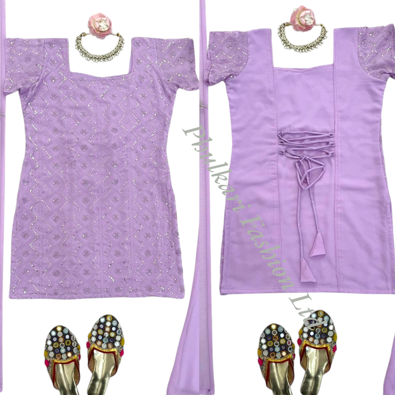 Modern Salwar kameez  with embroidery.