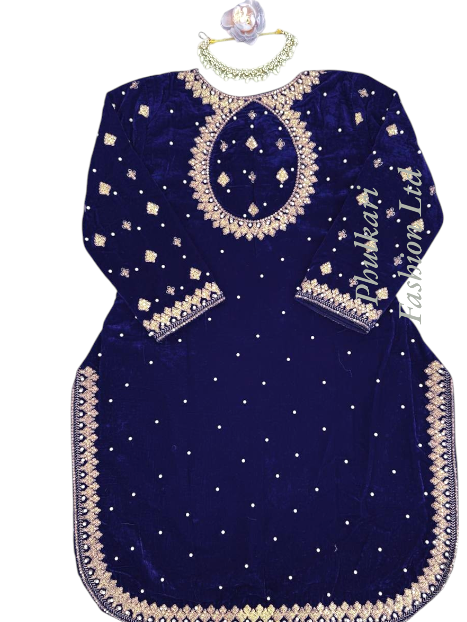 Beautiful Velvet Palazzo Suit