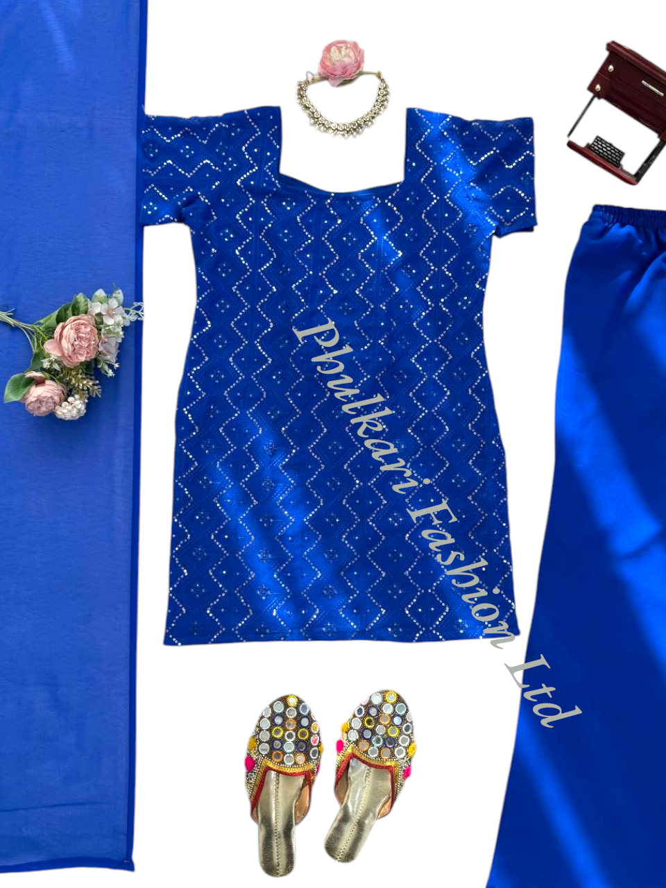 Modern Salwar kameez  with embroidery.