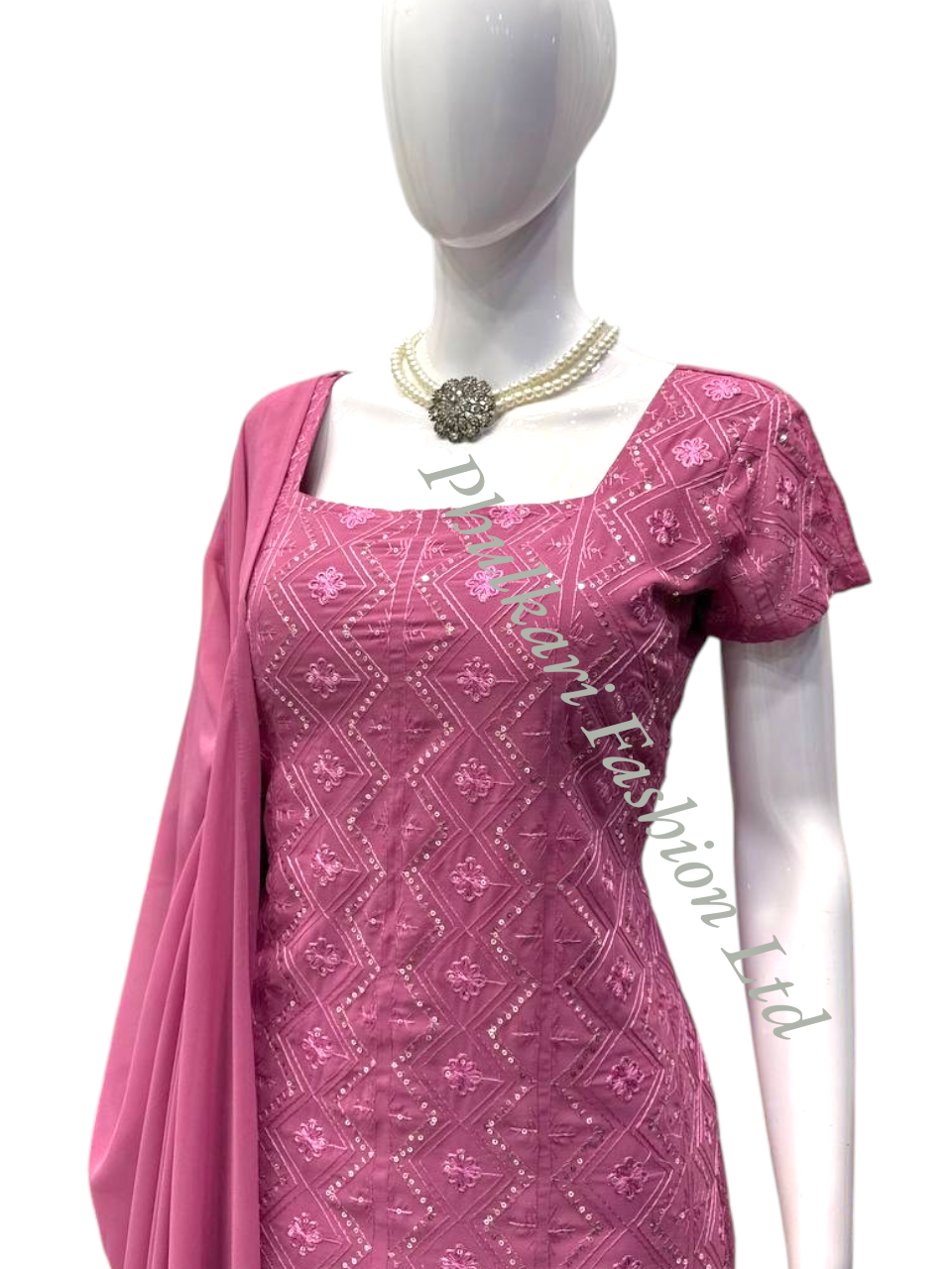 Modern Salwar kameez  with embroidery.