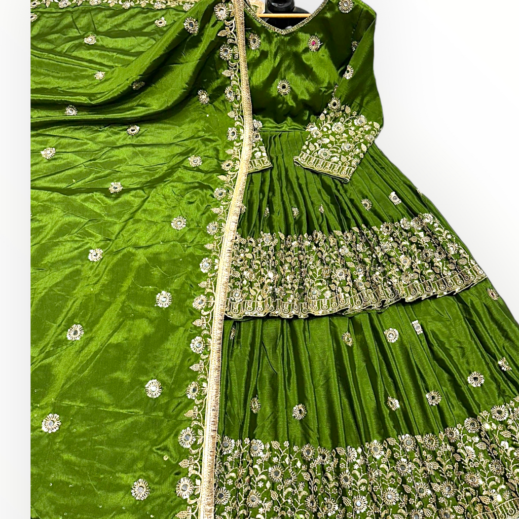 Party Wear Lehnga With very Heavy Embroidery