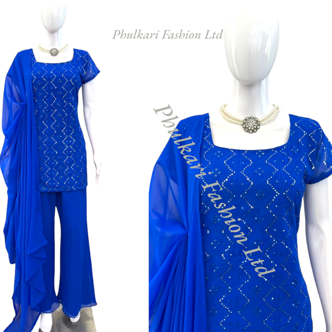 Modern Salwar kameez  with embroidery.