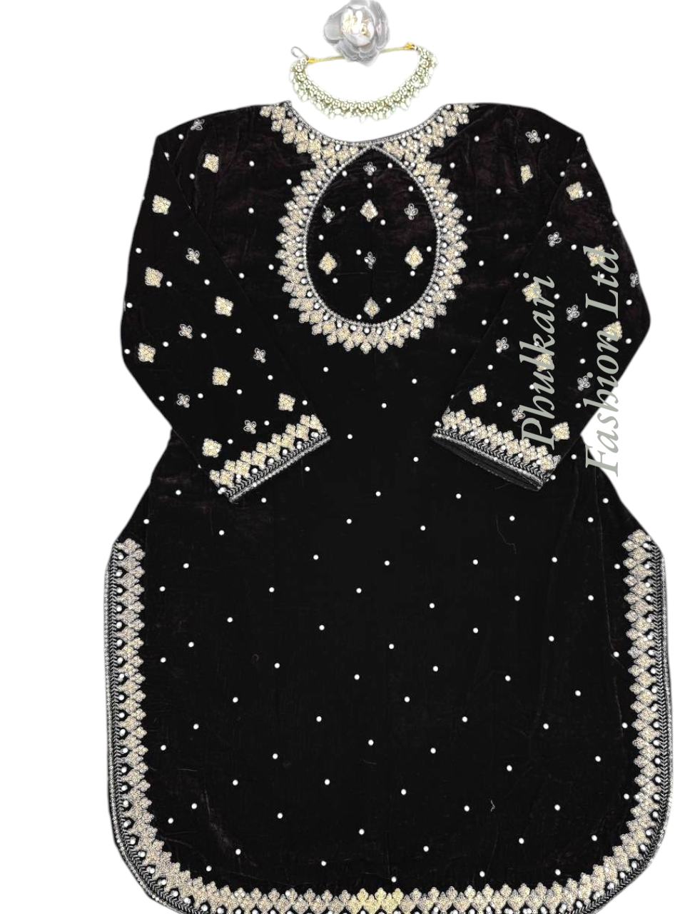 Beautiful Velvet Palazzo Suit