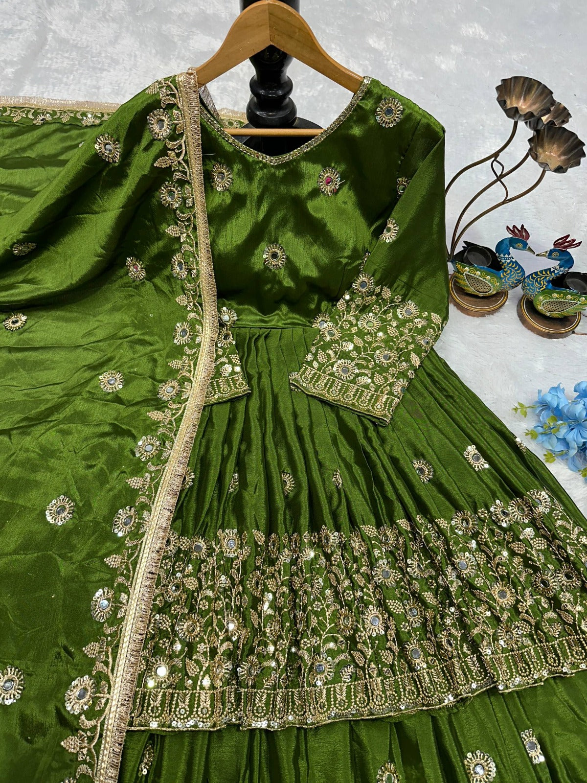 Party Wear Lehnga With very Heavy Embroidery