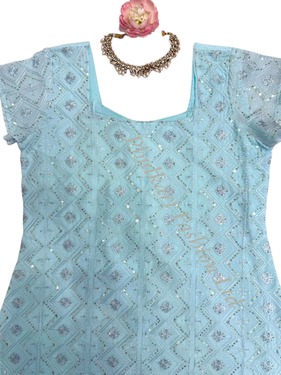 Modern Salwar kameez  with embroidery.