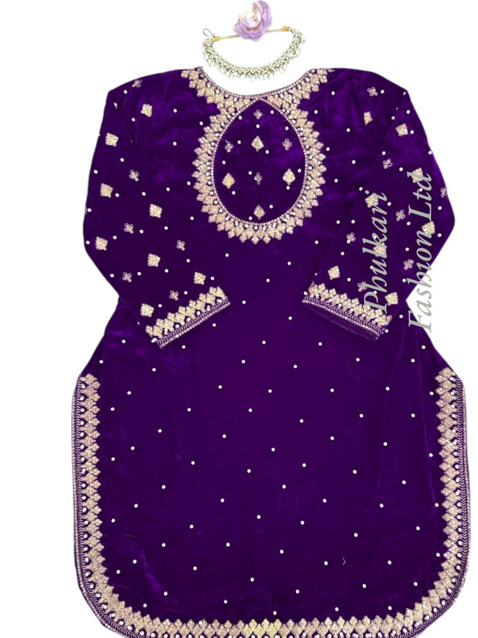 Beautiful Velvet Palazzo Suit