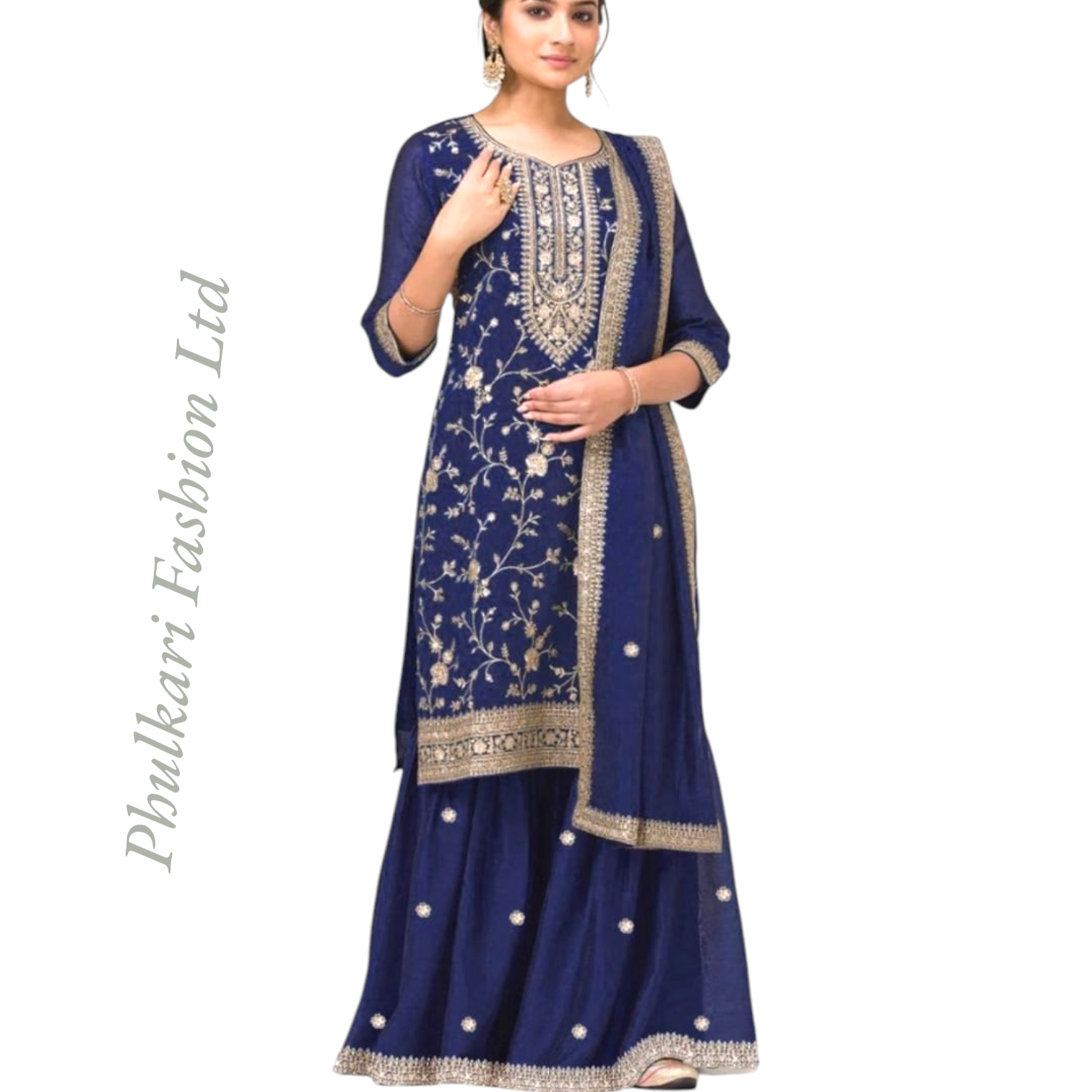 Beautifully Embroidery Sharara Set