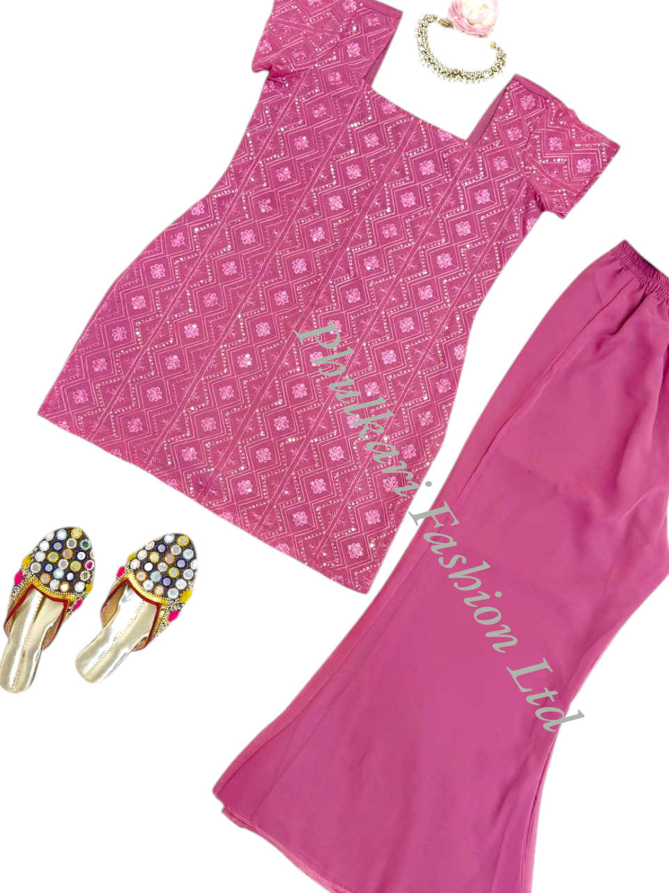 Modern Salwar kameez  with embroidery.