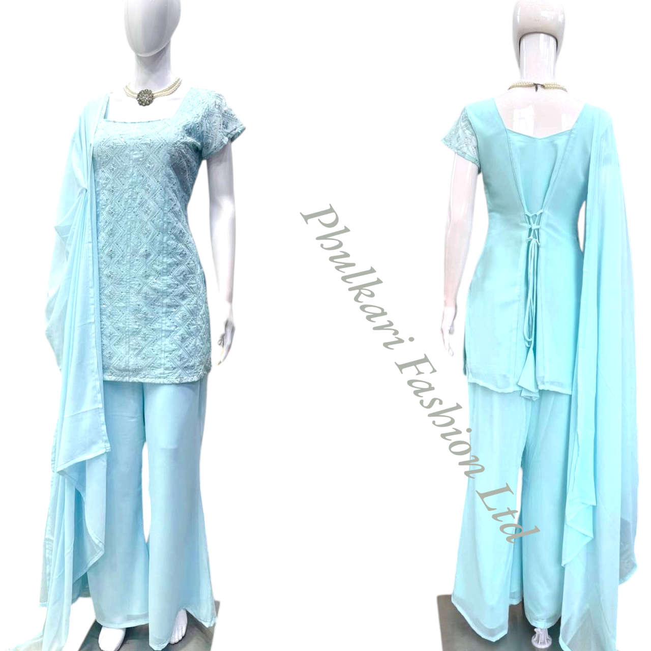 Modern Salwar kameez  with embroidery.