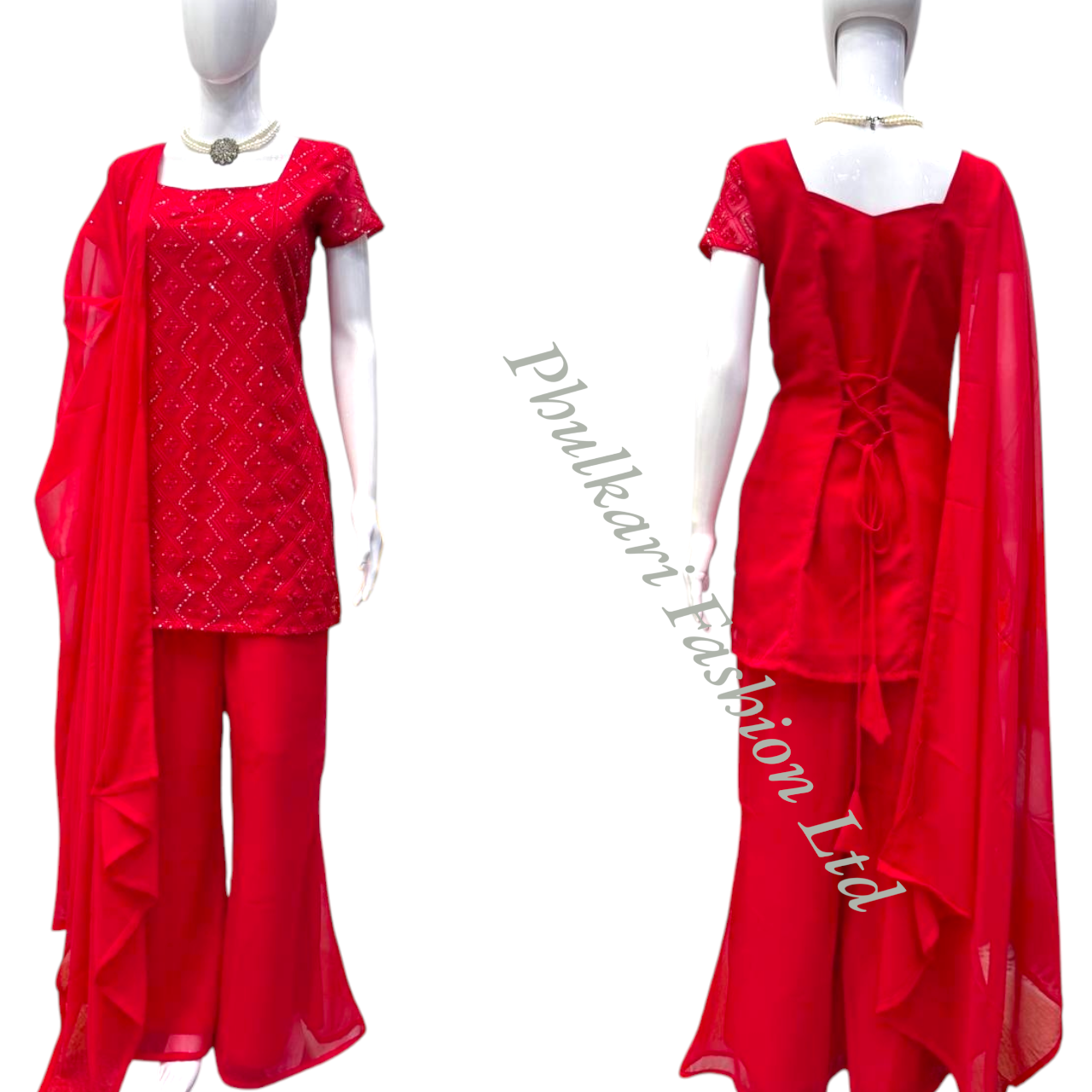 Modern Salwar kameez  with embroidery.