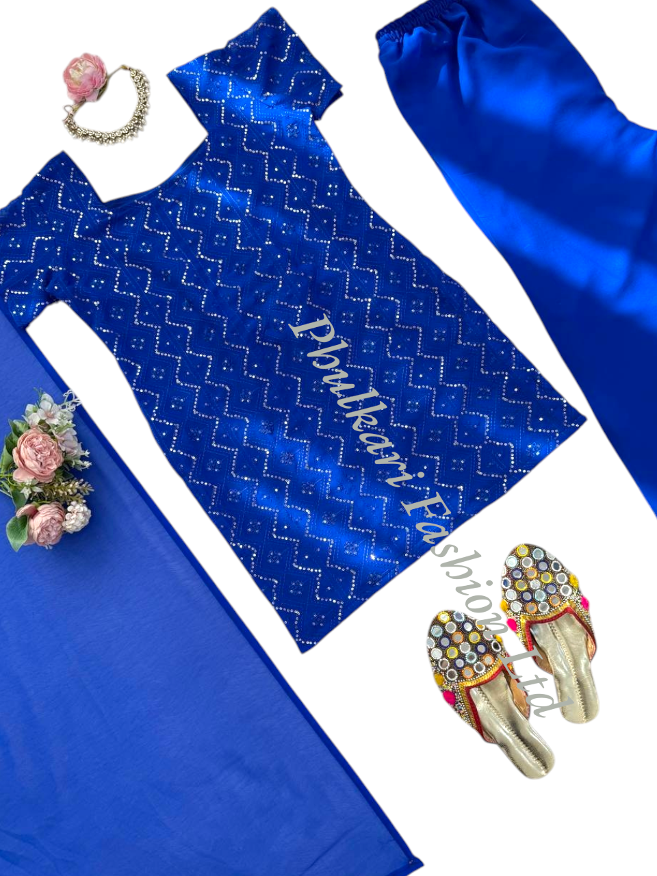 Modern Salwar kameez  with embroidery.