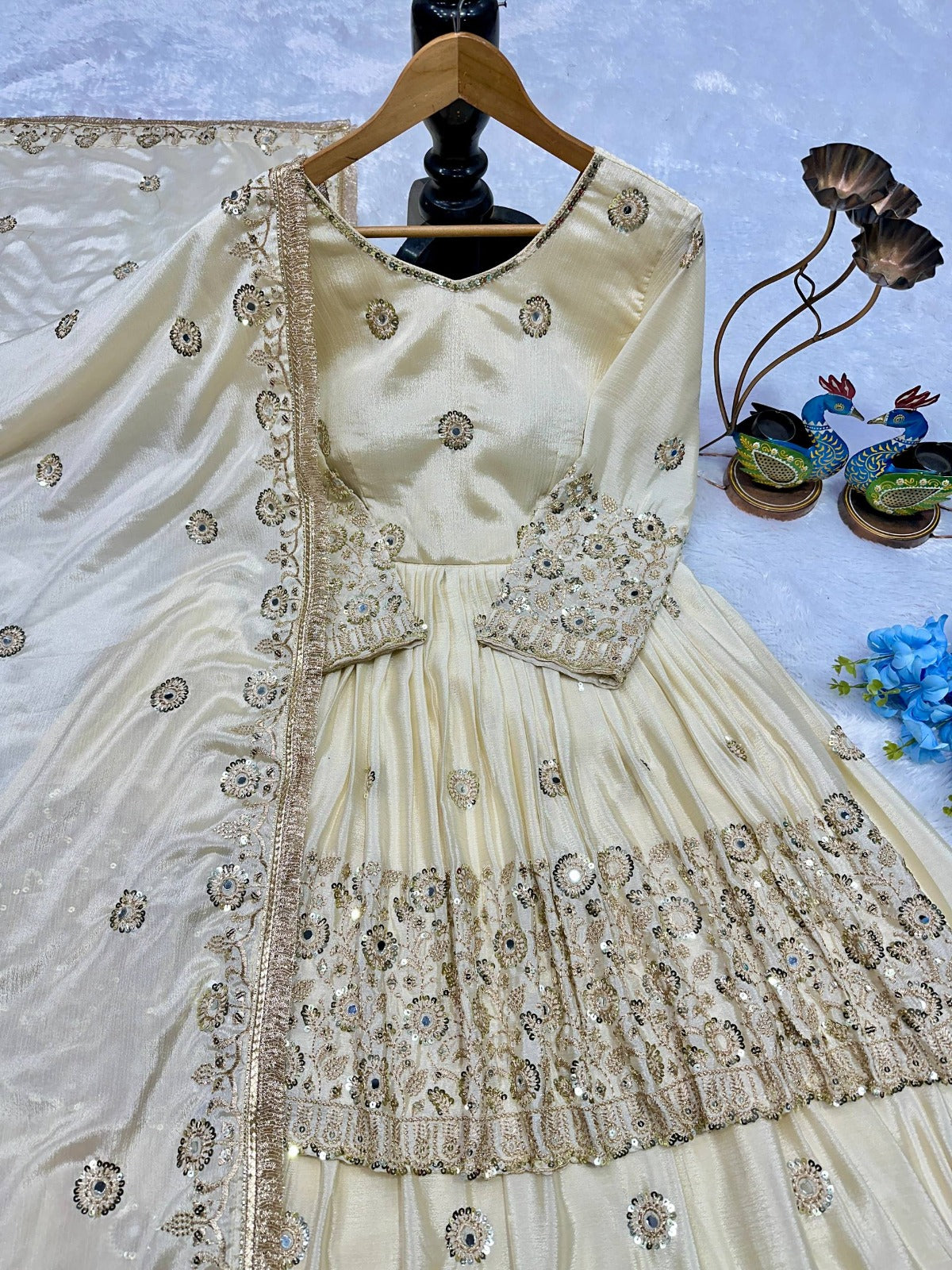 Party Wear Lehnga With very Heavy Embroidery
