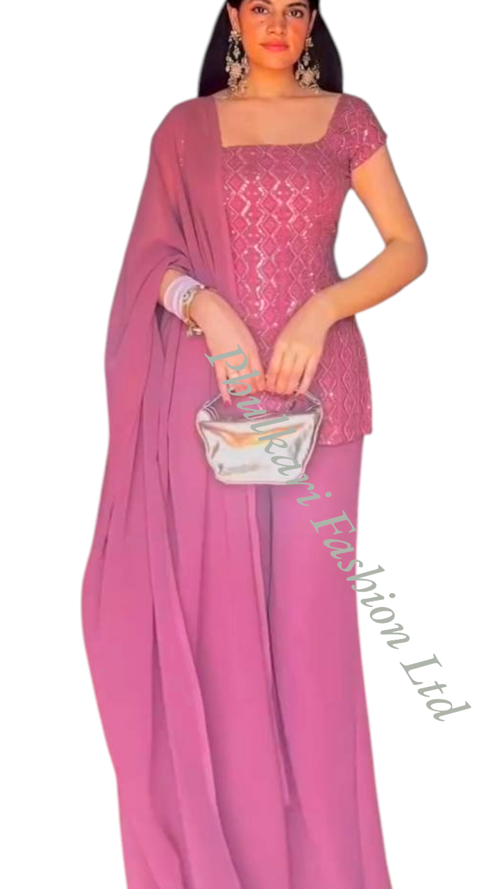 Modern Salwar kameez  with embroidery.